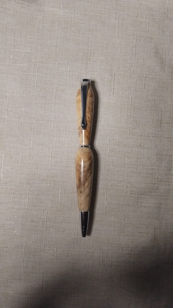 Stylo quart tournant en loupe de marronnier