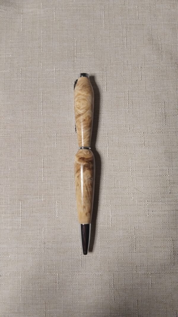 Stylo quart tournant en loupe de marronnier
