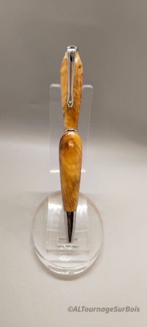 Stylo quart tournant en loupe de Marronnier